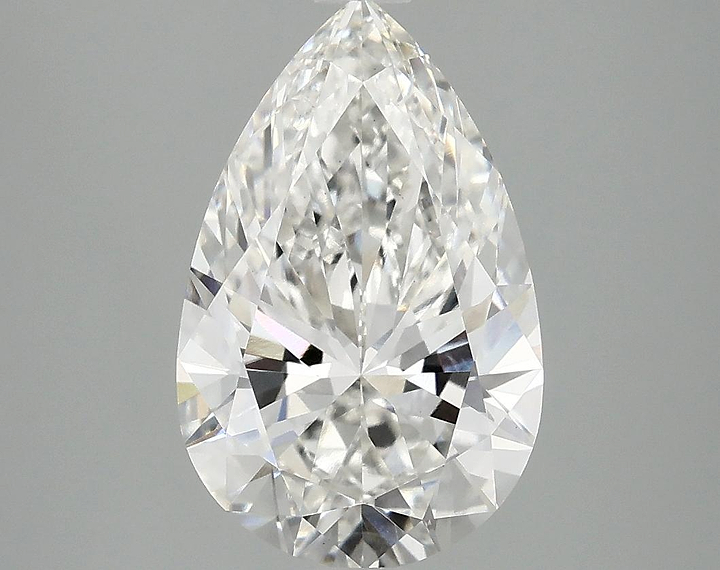 3.01 Carat Pear Shaped Ideal Cut VVS2 IGI Certified Lab Grown Diamond