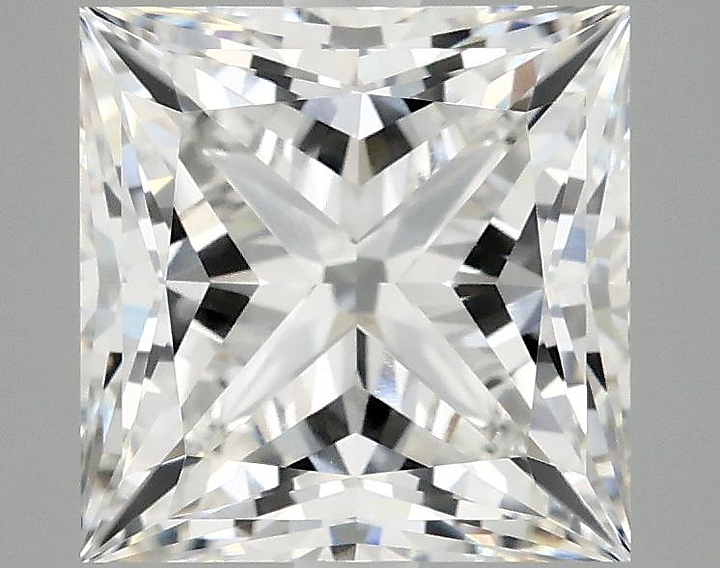 4.09 Carat Princess Shaped Ideal Cut VVS2 IGI Certified Lab Grown Diamond