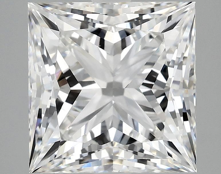 4.13 Carat Princess Shaped Ideal Cut VVS2 IGI Certified Lab Grown Diamond