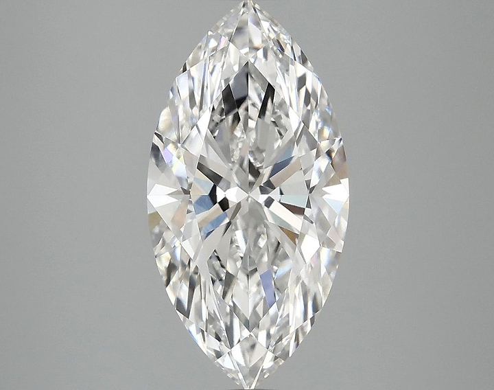 3.07 Carat Marquise Shaped Ideal Cut VVS2 IGI Certified Lab Grown Diamond