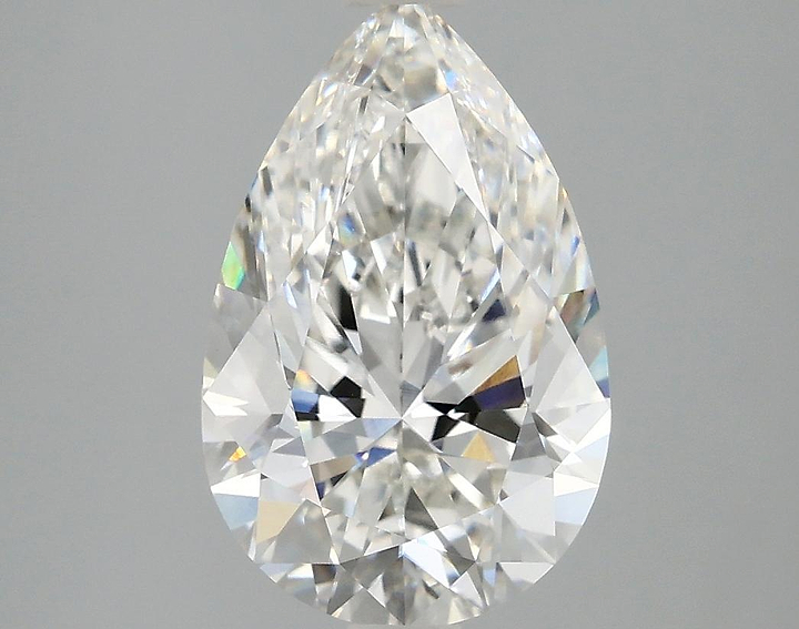 3.03 Carat Pear Shaped Ideal Cut VVS2 IGI Certified Lab Grown Diamond