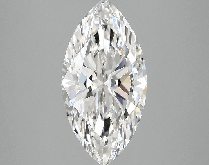 3.09 Carat Marquise Shaped Ideal Cut VVS2 IGI Certified Lab Grown Diamond