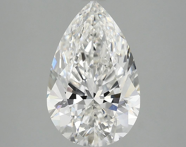 3.05 Carat Pear Shaped Ideal Cut VVS2 IGI Certified Lab Grown Diamond