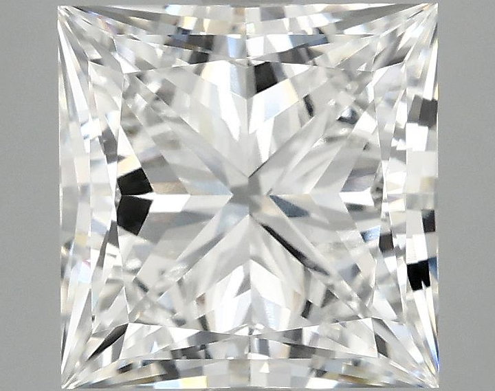 4.26 Carat Princess Shaped Ideal Cut VVS2 IGI Certified Lab Grown Diamond