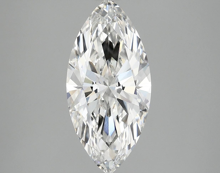 2.42 Carat Marquise Shaped Excellent Cut VVS2 IGI Certified Lab Grown Diamond