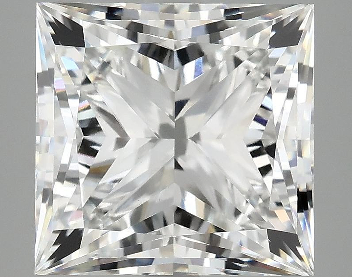 4.88 Carat Princess Shaped Ideal Cut VVS2 IGI Certified Lab Grown Diamond