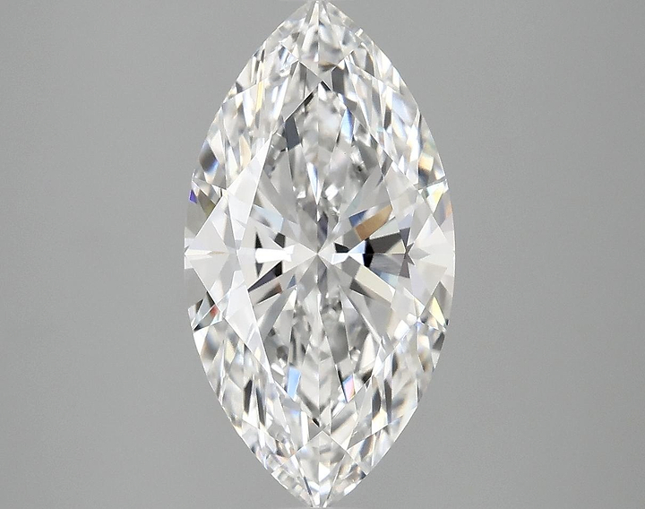 3.08 Carat Marquise Shaped Ideal Cut VVS2 IGI Certified Lab Grown Diamond