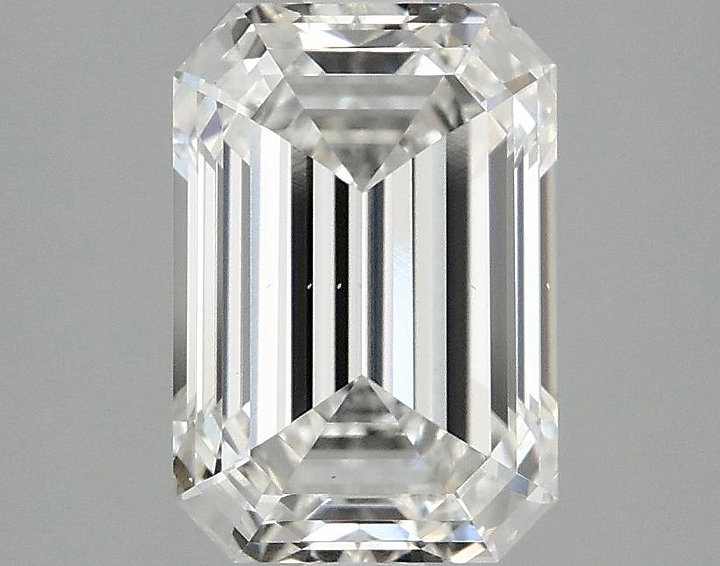 2.52 Carat Emerald Shaped Ideal Cut VS2 IGI Certified Lab Grown Diamond