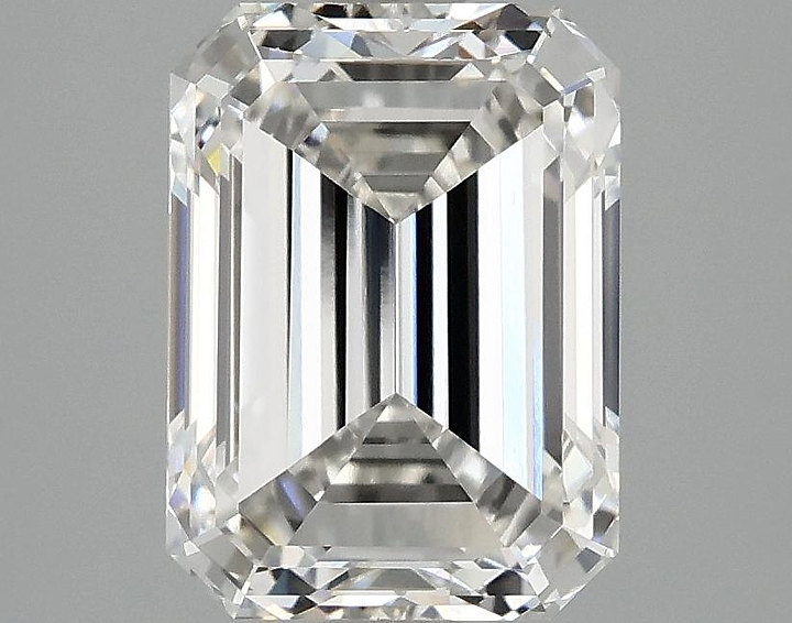 3.06 Carat Emerald Shaped Excellent Cut VVS2 IGI Certified Lab Grown Diamond