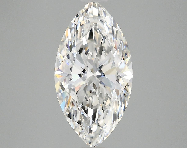 3.04 Carat Marquise Shaped Excellent Cut VVS2 IGI Certified Lab Grown Diamond