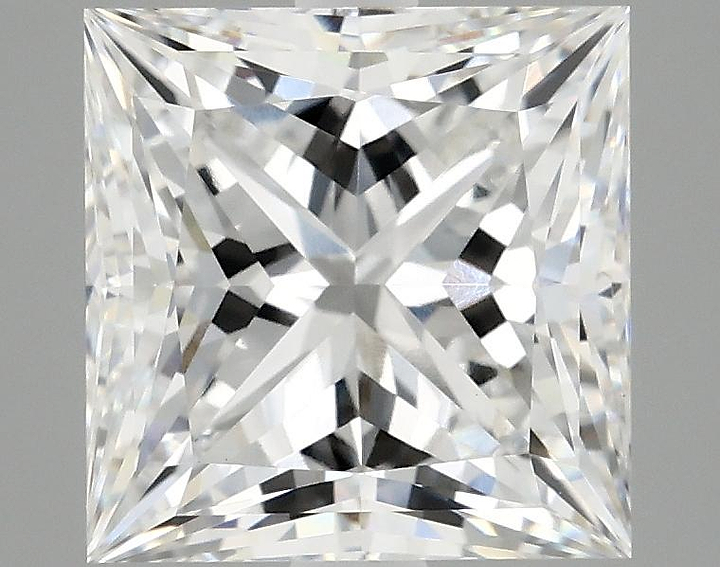 4.12 Carat Princess Shaped Ideal Cut VVS2 IGI Certified Lab Grown Diamond