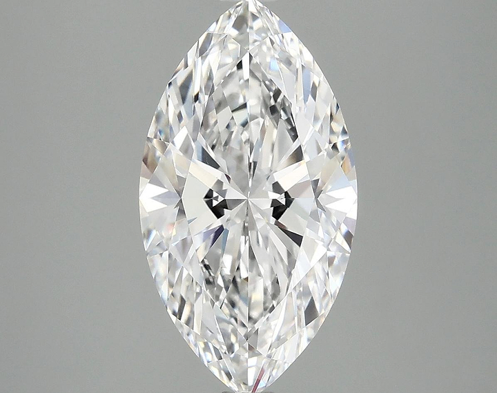 3.06 Carat Marquise Shaped Excellent Cut VVS2 IGI Certified Lab Grown Diamond