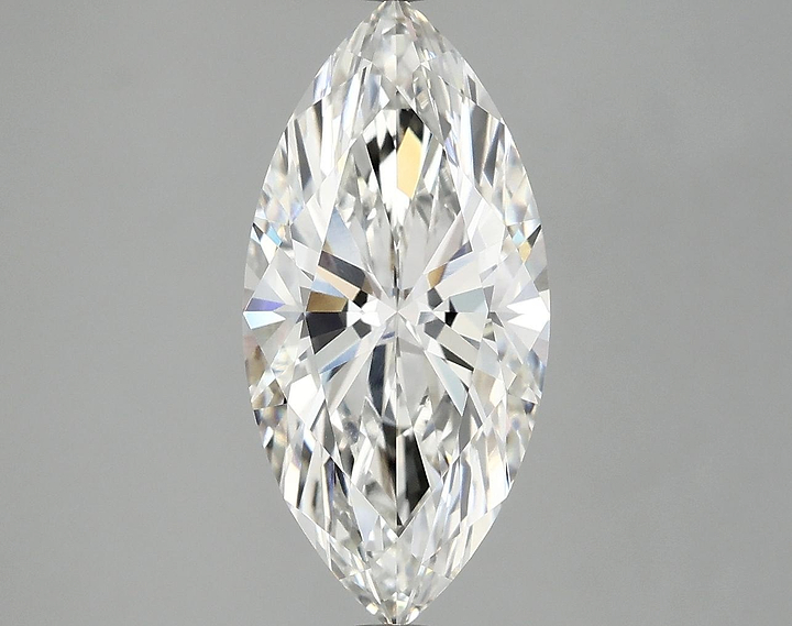 3.09 Carat Marquise Shaped Excellent Cut VVS2 IGI Certified Lab Grown Diamond