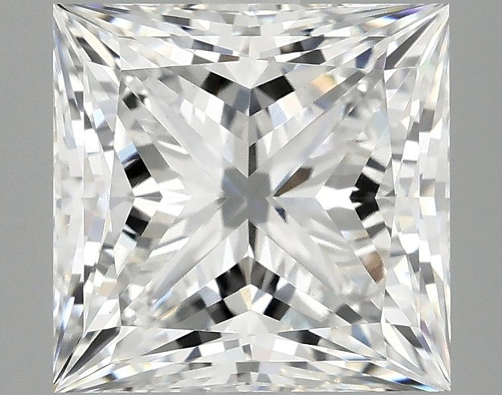 4.05 Carat Princess Shaped Ideal Cut VVS2 IGI Certified Lab Grown Diamond