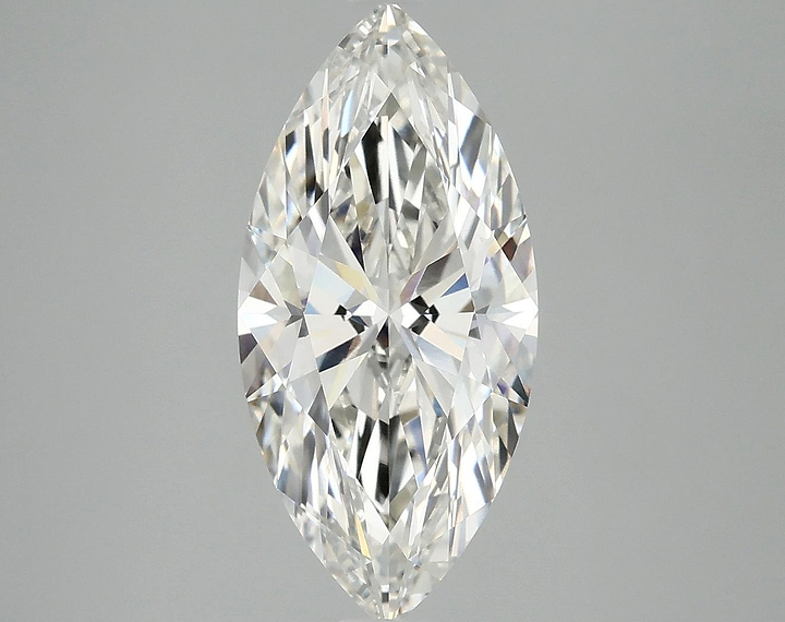 3.07 Carat Marquise Shaped Excellent Cut VVS2 IGI Certified Lab Grown Diamond