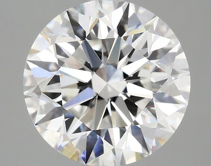 3.07 Carat Round Shaped Excellent Cut VVS2 IGI Certified Lab Grown Diamond