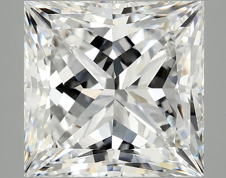 4.95 Carat Princess Shaped Ideal Cut VS1 IGI Certified Lab Grown Diamond