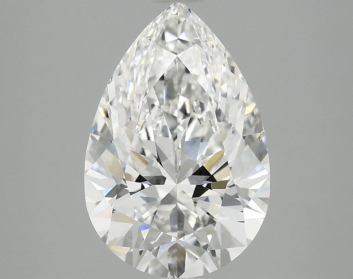 3.05 Carat Pear Shaped Excellent Cut VVS2 IGI Certified Lab Grown Diamond