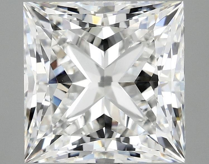 4.11 Carat Princess Shaped Ideal Cut VVS2 IGI Certified Lab Grown Diamond
