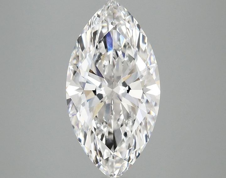 3.02 Carat Marquise Shaped Ideal Cut VVS2 IGI Certified Lab Grown Diamond