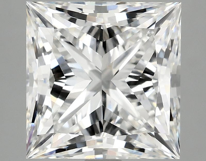 4.59 Carat Princess Shaped Ideal Cut VVS2 IGI Certified Lab Grown Diamond