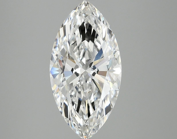 3.02 Carat Marquise Shaped Ideal Cut VVS2 IGI Certified Lab Grown Diamond