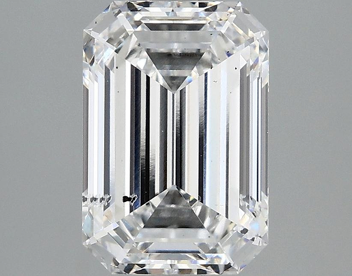 2.54 Carat Emerald Shaped Ideal Cut SI1 IGI Certified Lab Grown Diamond