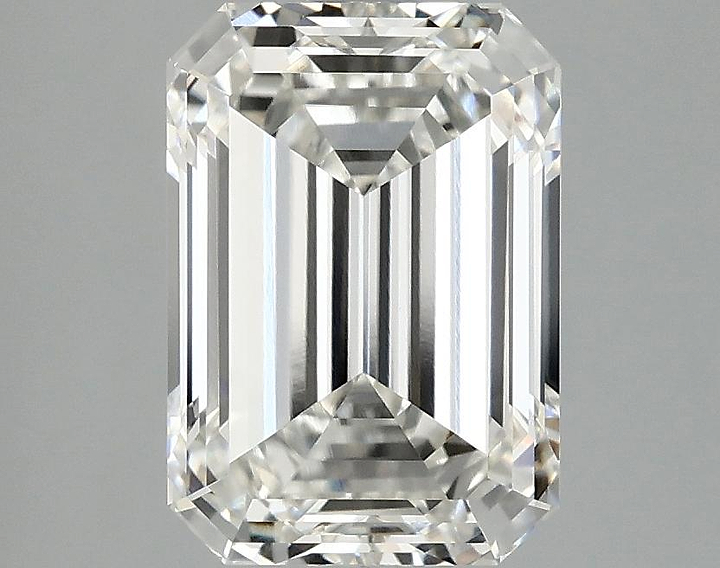 2.95 Carat Emerald Shaped Ideal Cut VVS2 IGI Certified Lab Grown Diamond