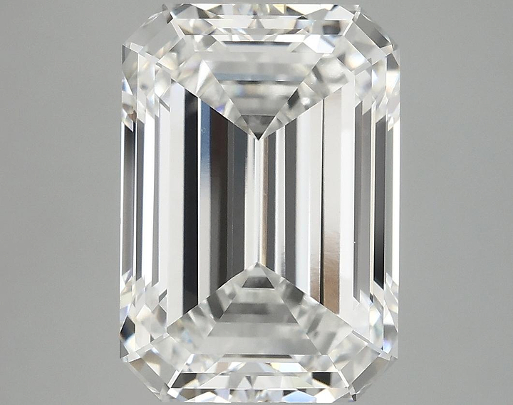 5.78 Carat Emerald Shaped Ideal Cut VVS2 IGI Certified Lab Grown Diamond