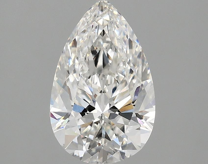 1.59 Carat Pear Shaped Ideal Cut VVS2 IGI Certified Lab Grown Diamond