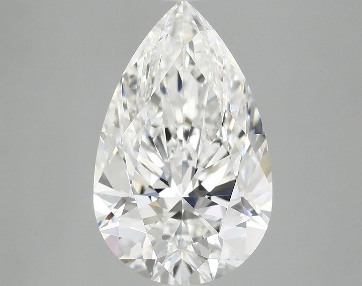4.06 Carat Pear Shaped Ideal Cut VVS2 IGI Certified Lab Grown Diamond
