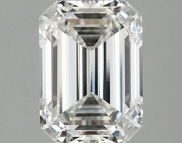 2.1 Carat Emerald Shaped Ideal Cut VVS2 IGI Certified Lab Grown Diamond