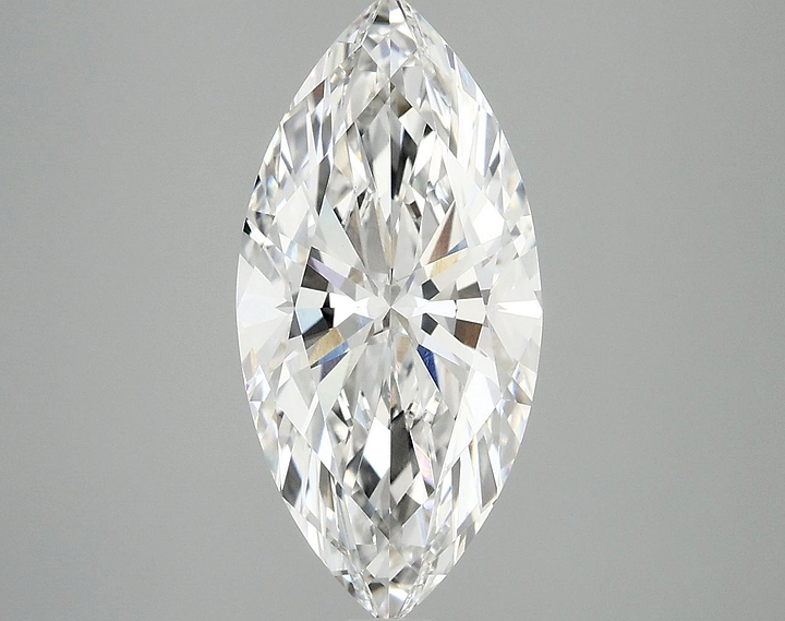 2.97 Carat Marquise Shaped Excellent Cut VVS2 IGI Certified Lab Grown Diamond