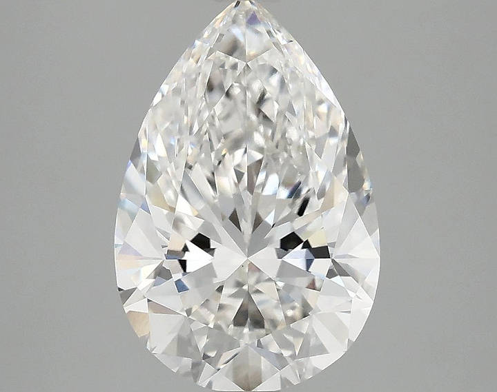 3.06 Carat Pear Shaped Excellent Cut VVS2 IGI Certified Lab Grown Diamond