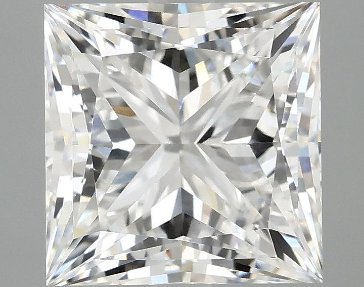 4.1 Carat Princess Shaped Ideal Cut VVS2 IGI Certified Lab Grown Diamond