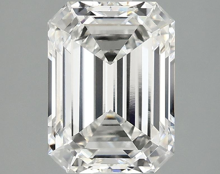 2.5 Carat Emerald Shaped Excellent Cut VVS2 IGI Certified Lab Grown Diamond