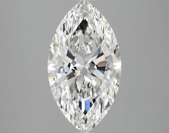 3.03 Carat Marquise Shaped Excellent Cut VVS2 IGI Certified Lab Grown Diamond