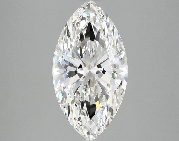 3.09 Carat Marquise Shaped Excellent Cut VVS2 IGI Certified Lab Grown Diamond