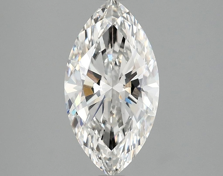 2.06 Carat Marquise Shaped Excellent Cut VVS2 IGI Certified Lab Grown Diamond