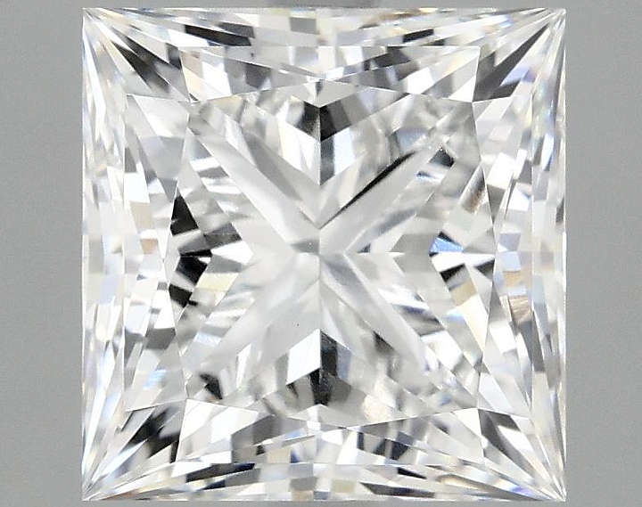 4.19 Carat Princess Shaped Ideal Cut VVS2 IGI Certified Lab Grown Diamond