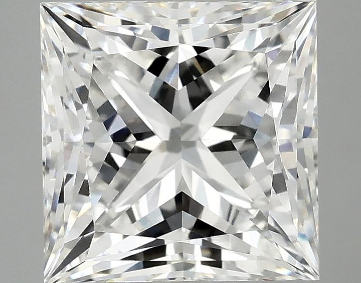 4.1 Carat Princess Shaped Ideal Cut VVS2 IGI Certified Lab Grown Diamond