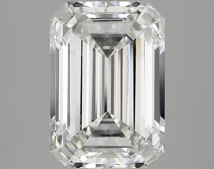 3.08 Carat Emerald Shaped Ideal Cut VVS2 IGI Certified Lab Grown Diamond