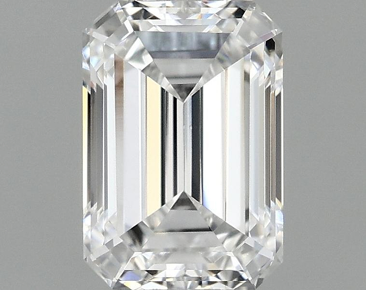 0.97 Carat Emerald Shaped Ideal Cut VVS2 IGI Certified Lab Grown Diamond