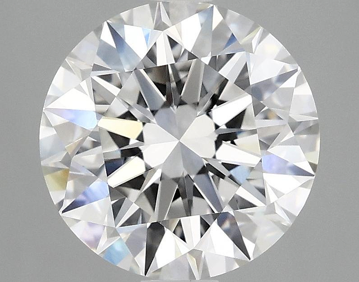 3.08 Carat Round Shaped Excellent Cut VVS2 IGI Certified Lab Grown Diamond