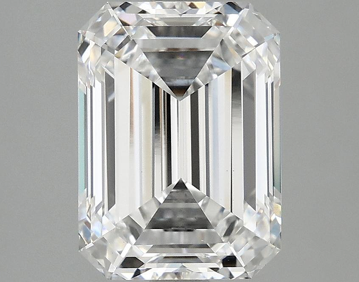 3.09 Carat Emerald Shaped Excellent Cut VS1 IGI Certified Lab Grown Diamond