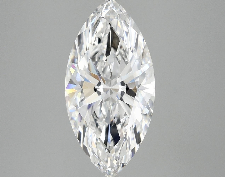 3.03 Carat Marquise Shaped Ideal Cut VVS2 IGI Certified Lab Grown Diamond