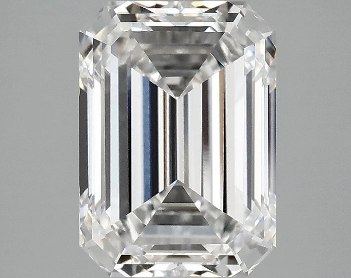 3.07 Carat Emerald Shaped Ideal Cut VVS2 IGI Certified Lab Grown Diamond