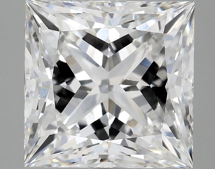 5.09 Carat Princess Shaped Ideal Cut VVS2 IGI Certified Lab Grown Diamond