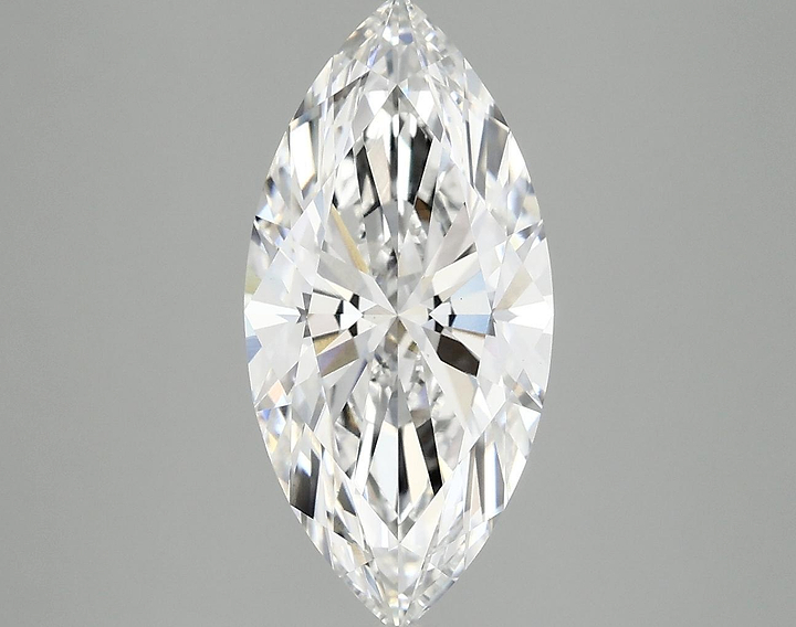 3.09 Carat Marquise Shaped Excellent Cut VVS2 IGI Certified Lab Grown Diamond