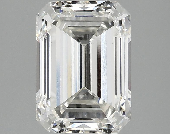 2.58 Carat Emerald Shaped Ideal Cut VVS2 IGI Certified Lab Grown Diamond